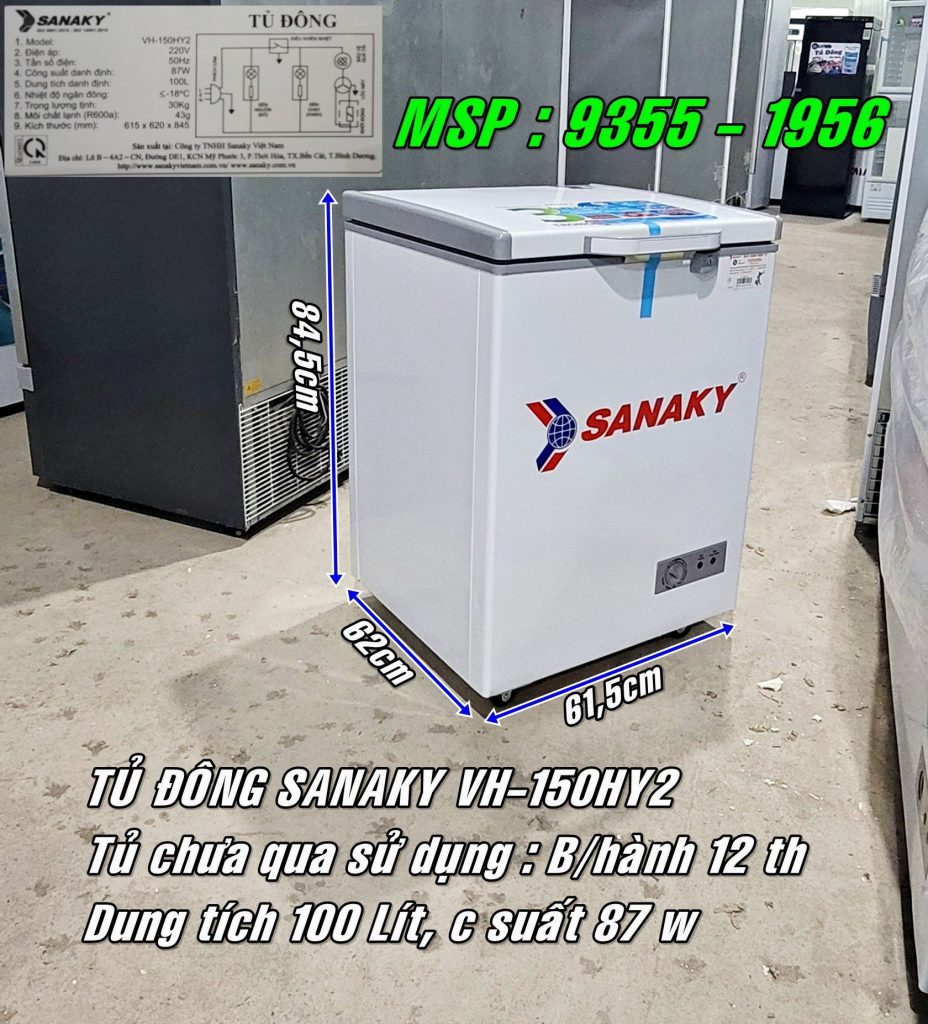 Tủ Đông Sanaky VH-150HY2